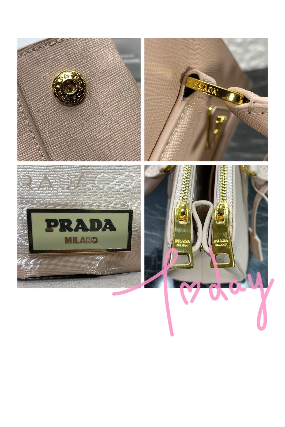 Prada Pra Galleria 32 Bag In Beige Saffiano Leather product view 5