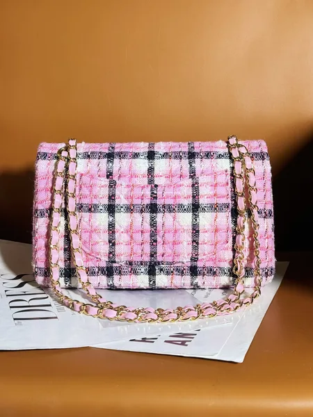 Chanel Mini Rectangular Flap Bag Pink, White and Black product view 4