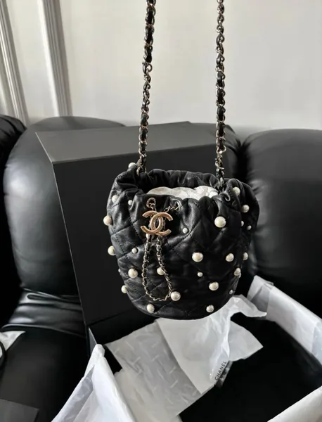 Chanel Bucket Pearl Bag SS21 product view 1