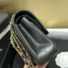 Chanel Classic Lock Gold With Black Wrinkled Skin Handbags 25 cm product view 2