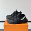 Louis Vuitton Men Black Knit Fabric Sneakers product view 3