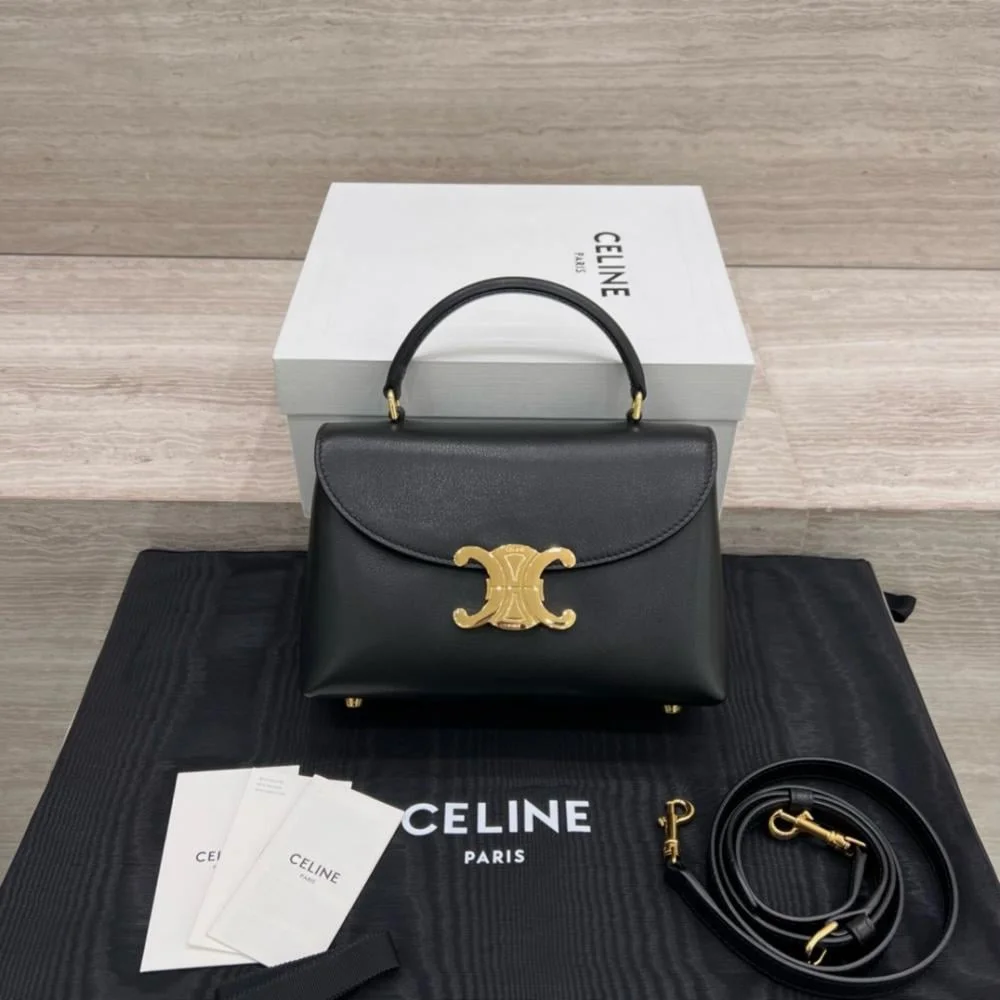 Celine Teen Nino Bag in Black product view 2