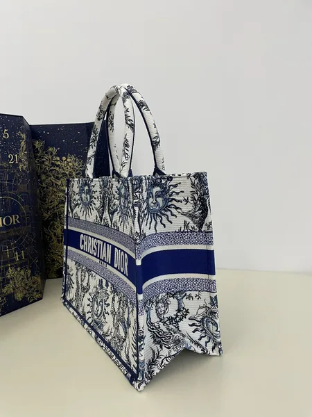 Dior Book Tote Women’s Handbag Embroidered Fabric Size 36 cm product view 2