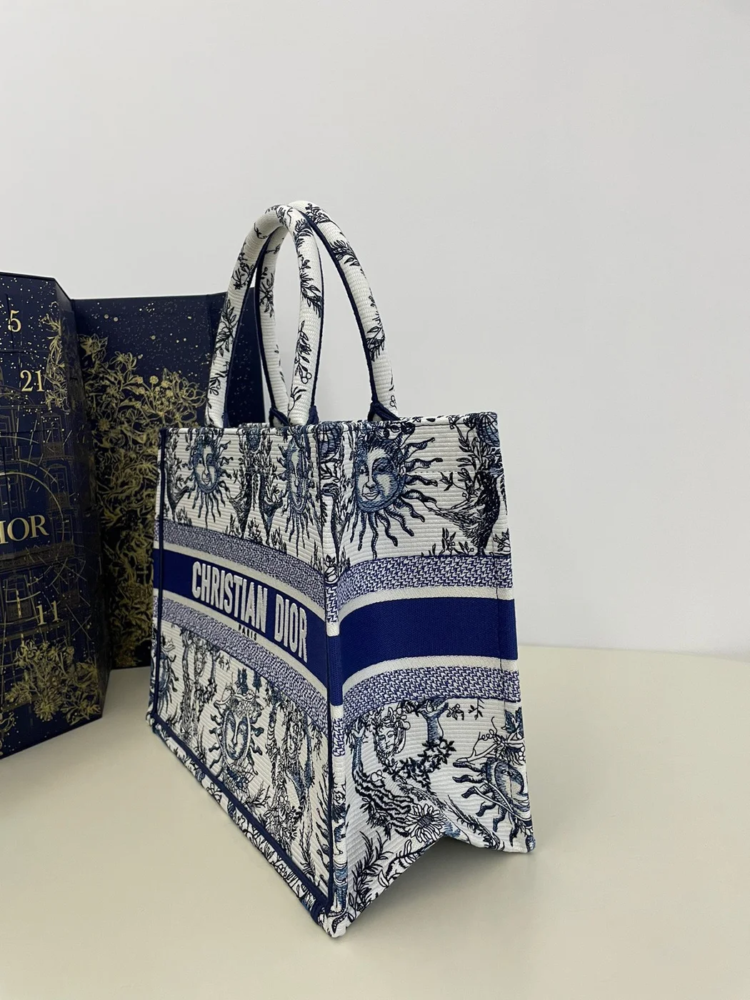 Dior Book Tote Women’s Handbag Embroidered Fabric Size 36 cm product view 2