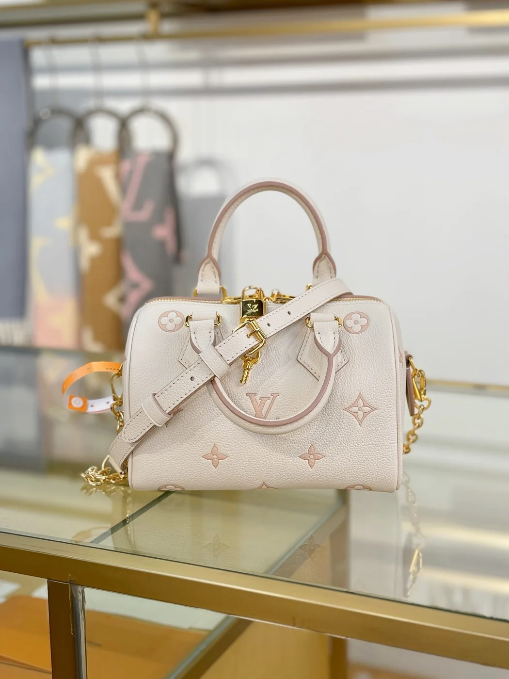 Louis Vuitton Monogram Empreinte Bicolor Speedy Bandoulière 20 Bag product view 6