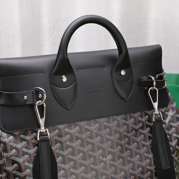 Goyard Steamer GM Black Leather Travel Bag product view 2