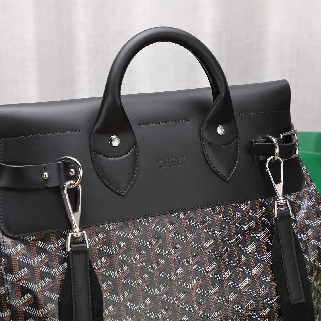 Goyard Steamer GM Black Leather Travel Bag product view 2