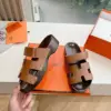 Hermès Women Brown Leather Sandals product view 6