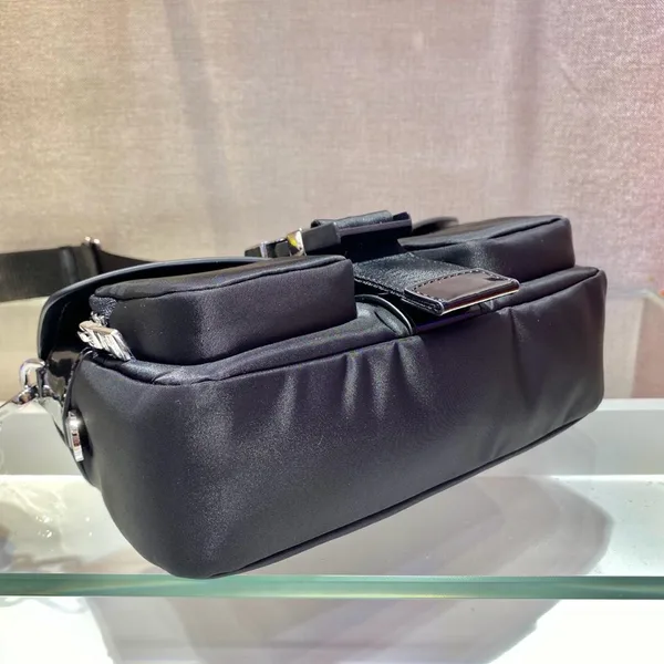 Prada Buckle Pocket Crossbody Bag Spazzolato Leather product view 3