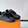Louis Vuitton Men Black Multicolor Leather Sneakers product view 6