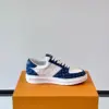 Louis Vuitton Men White And Blue Leather Sneakers product view 6