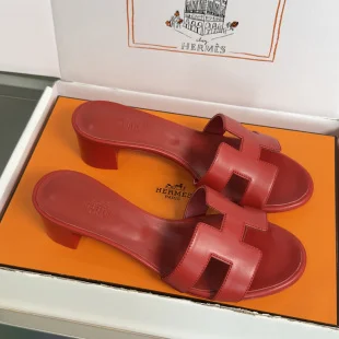 Hermès Oran Heels – Red product view 1