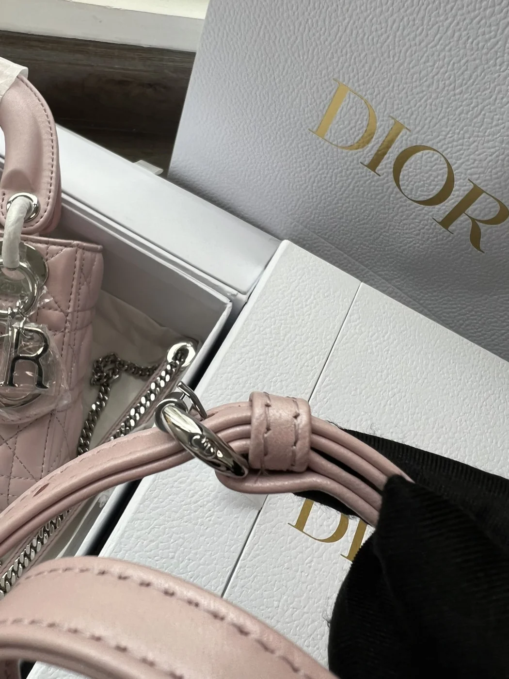 Dior Lady Mini 3-Pocket Handbag High- Pink 17 cm product view 2
