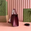 Gucci Small Jackie Tote 24 In Burgundy Lambskin product view 9
