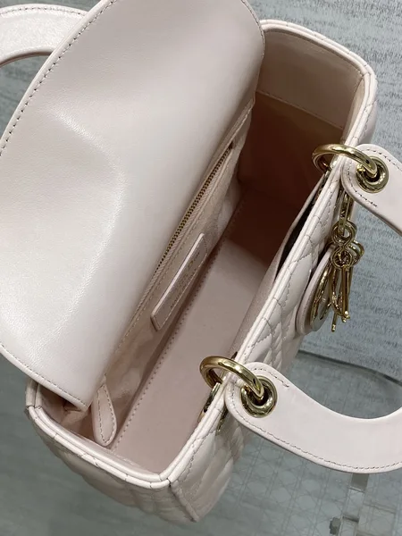 Dior Small Pink Cannage Top Handle Bag product view 8