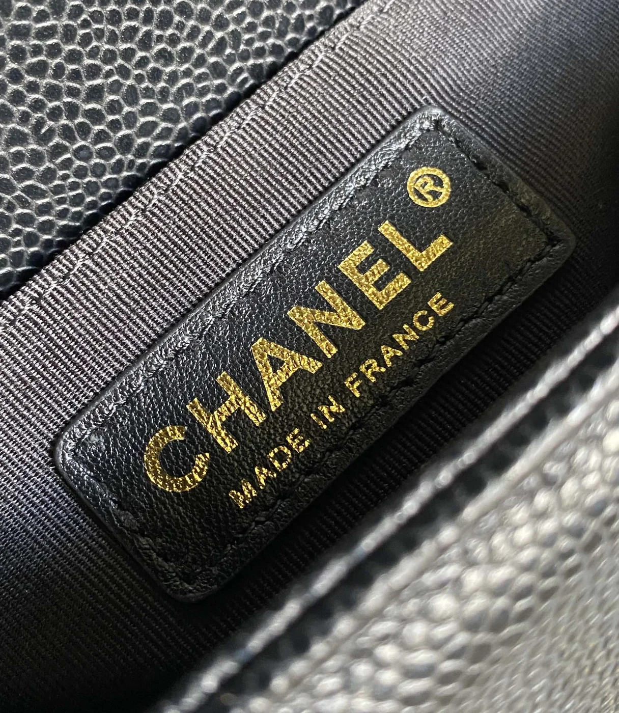 Chanel Small Boy Bag 20 In Black Lambskin Gold Hardware product view 6