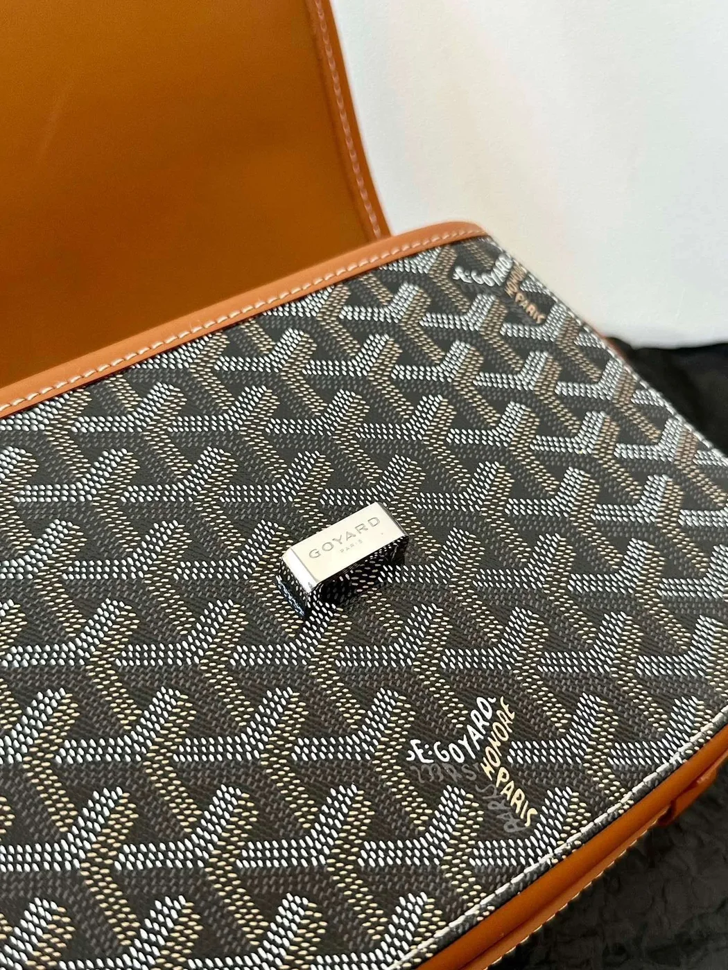 Goyard Premium Women’s Handbag Orange Leather Pattern 22x16x7cm product view 4