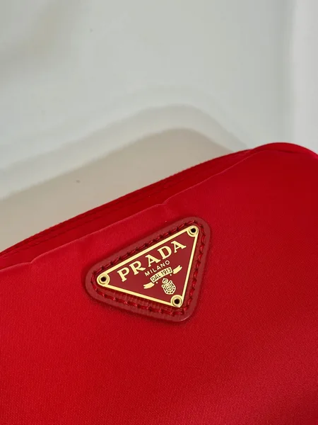 Prada Clutch 12 In Passion Red Re-Nylon product view 4