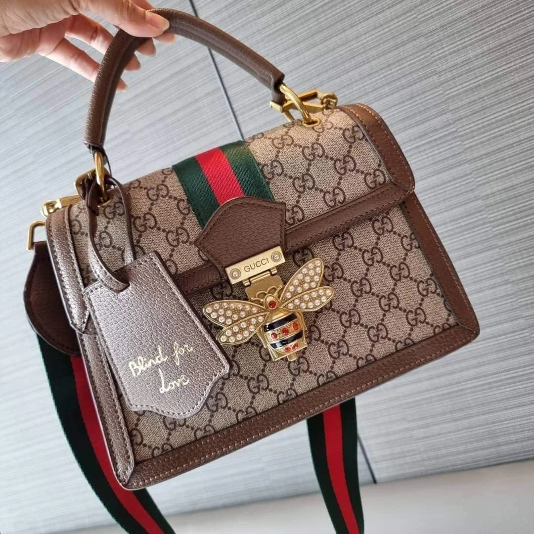 Gucci Queen Margaret Leather Handbag product view 2