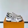 Louis Vuitton Men White Black Leather Sneakers product view 1
