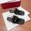 Valentino Women Black Suede Studded Sandals product view 1