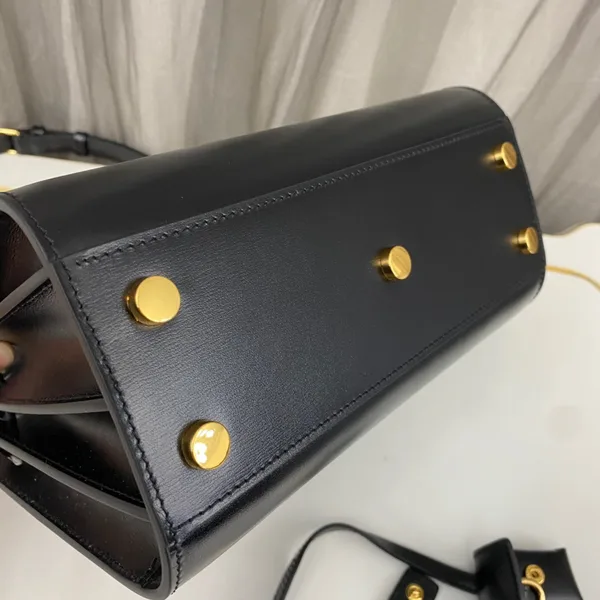 Saint Laurent Nano Sac De Jour Black Smooth Leather Gold-tone Metal Bag product view 6