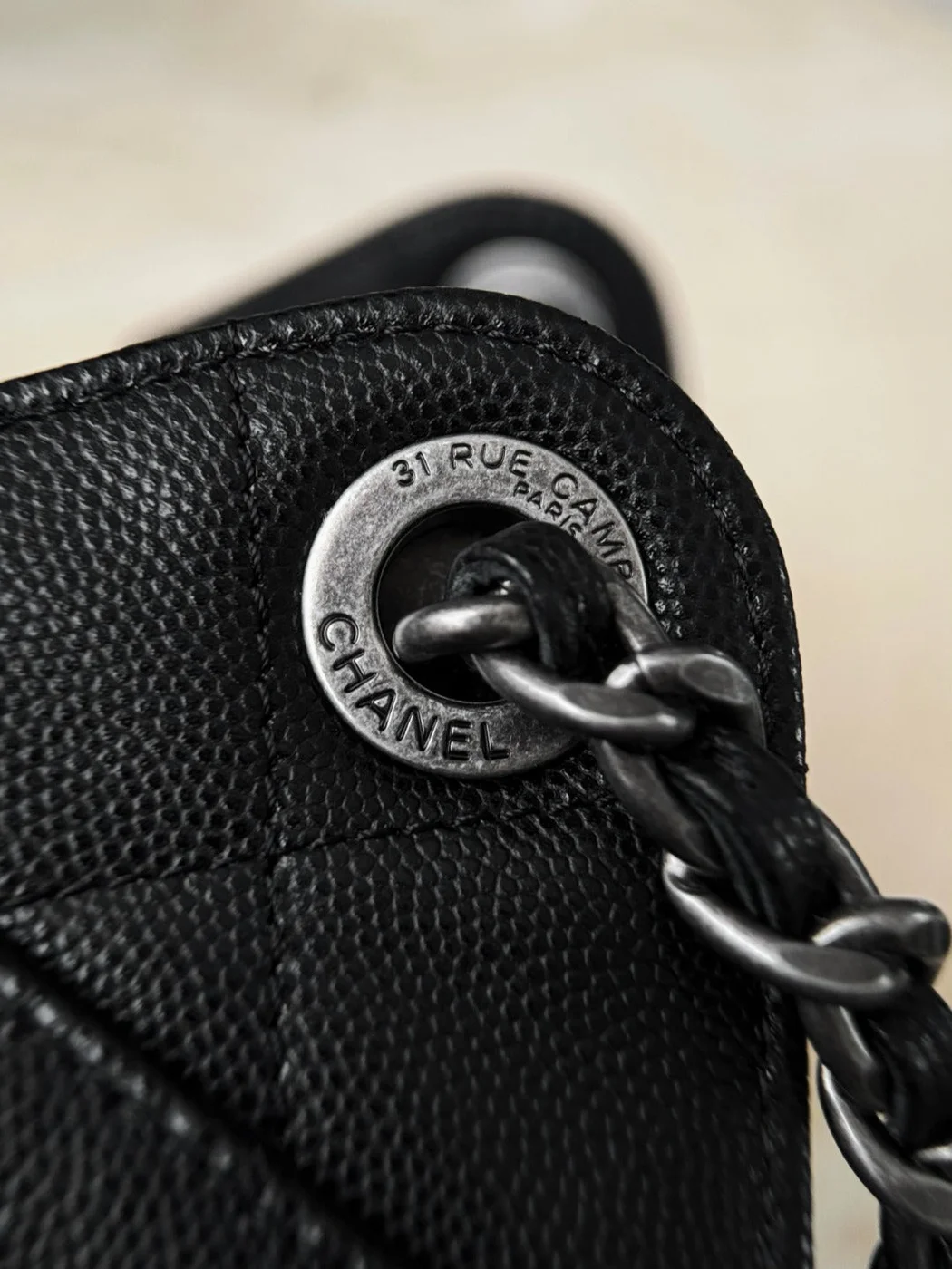 Chanel 25 Bag Mini Black with Silver Hardware product view 2