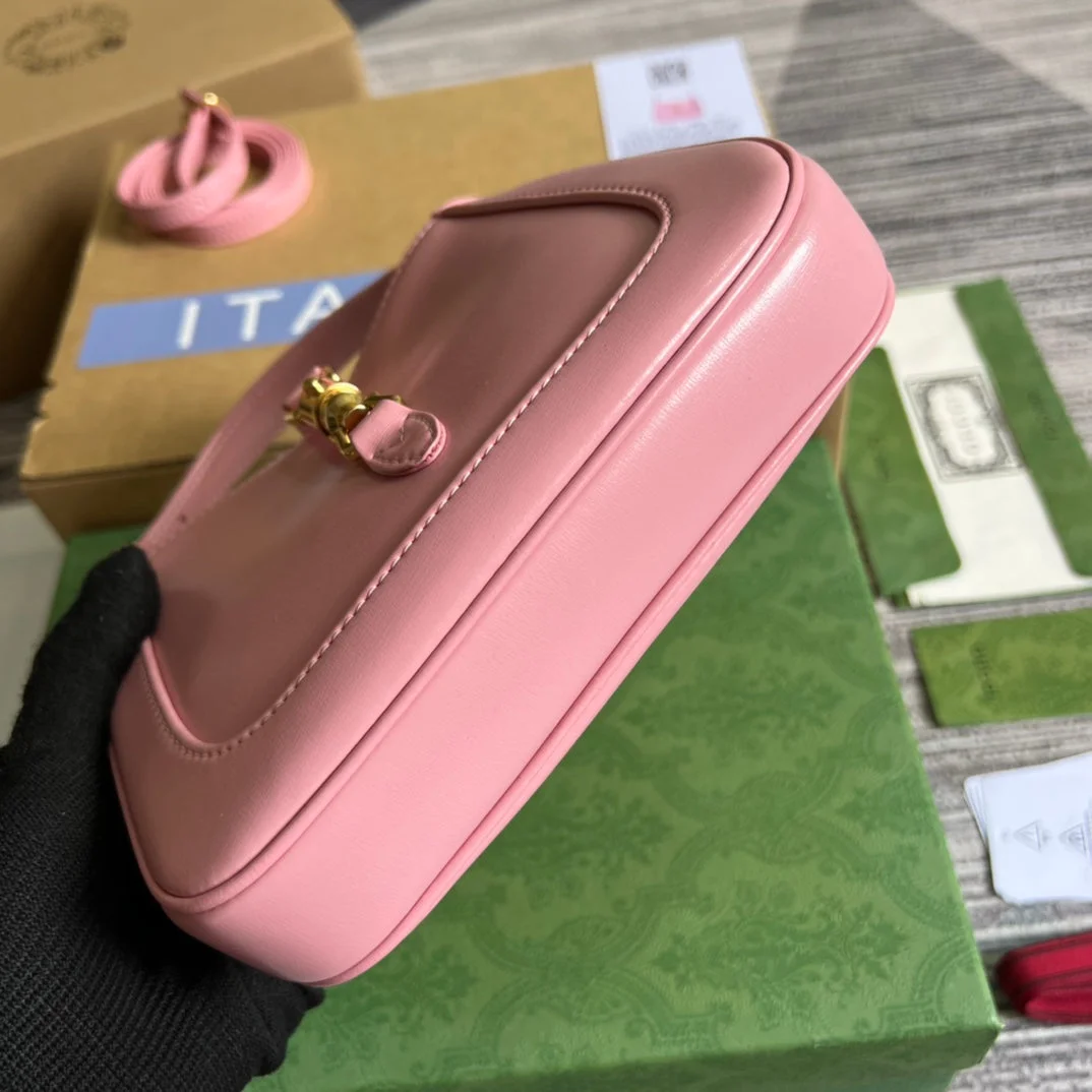 Gucci Jackie Mini 19 Shoulder Bag In Pink Patel Calfskin product view 6