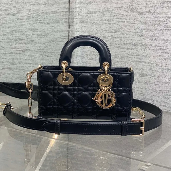 Dior 25S Micro Lady D-Joy 19 In Black Gold Hardware Bag product view 1
