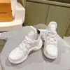 Louis Vuitton Women White Leather Chunky Sneakers product view 2