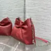 Dior Bow Bag Small Red Crocodile-Embossed product view 3