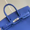 Hermès Birkin 30 Bleu Zelliege Epsom Palladium Hardware Bag product view 4