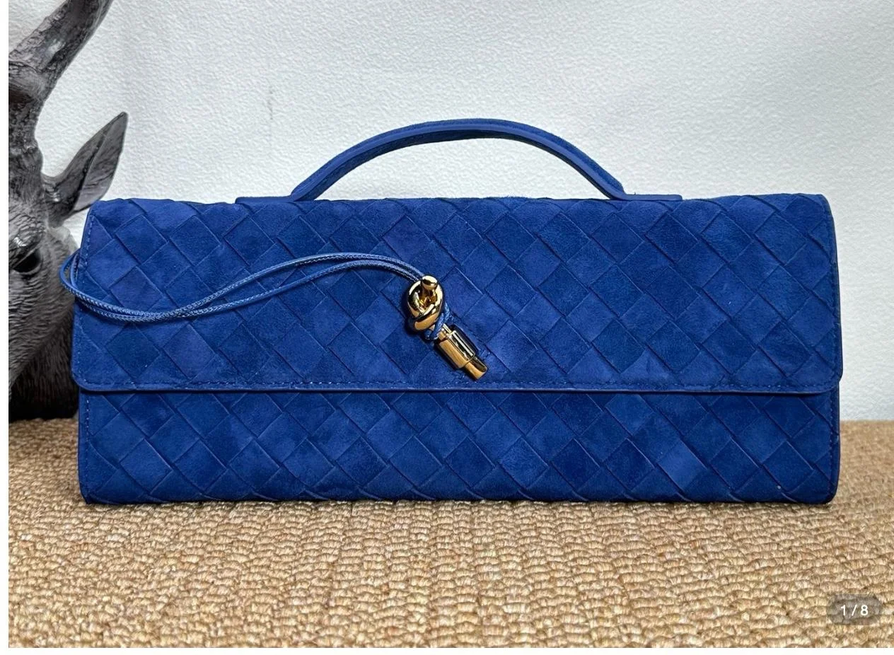 Bottega Veneta Andiamo Leather Clutch Bag product view 1