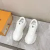 Louis Vuitton Women White Leather Sneakers product view 4