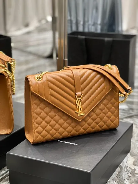 Saint Laurent Medium Envelope Bag in caramel product photo