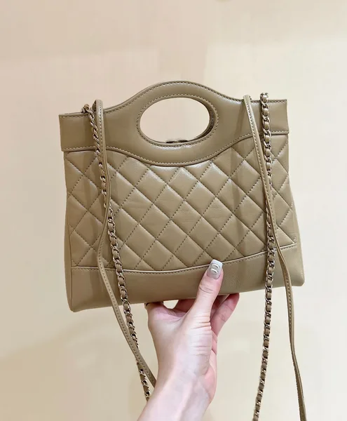 Chanel Calfskin Suede Quilted Mini 31 Shopping Bag product view 2