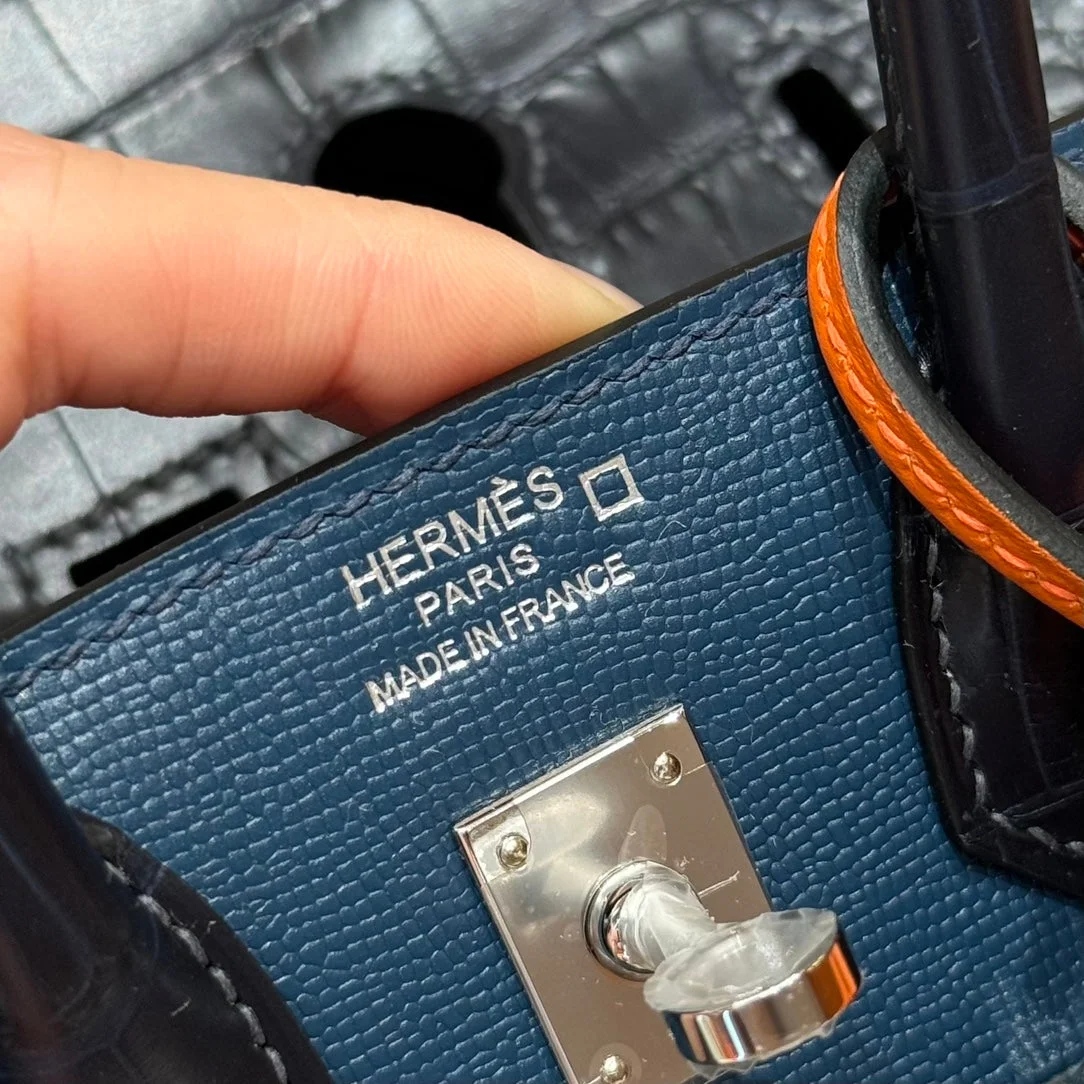 Hermès Birkin Faubourg Touch 20 In Navy Blue With Silver Hardware Bag product view 5
