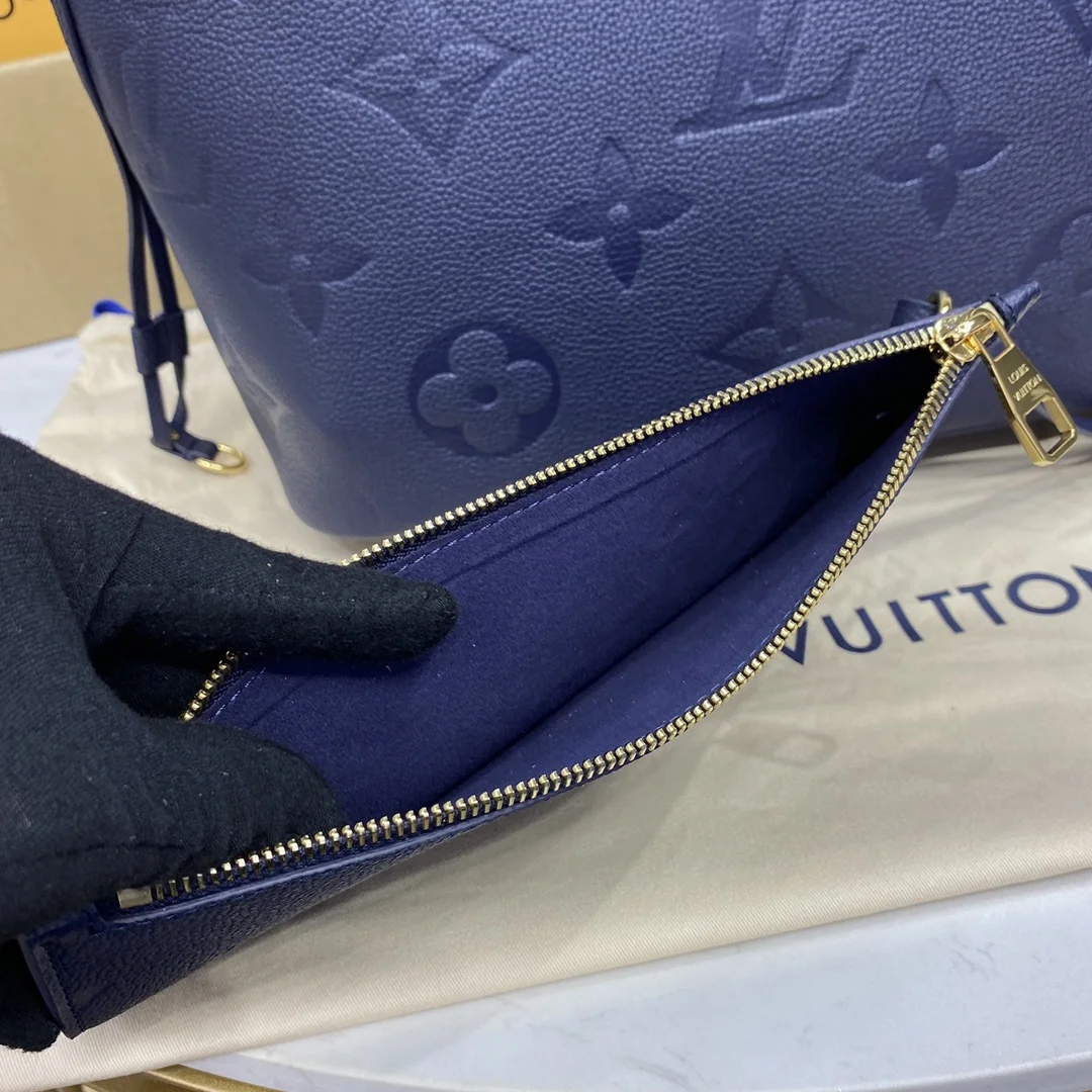 Louis Vuitton Neverfull MM Monogram Empreinte Leather Bag product view 4