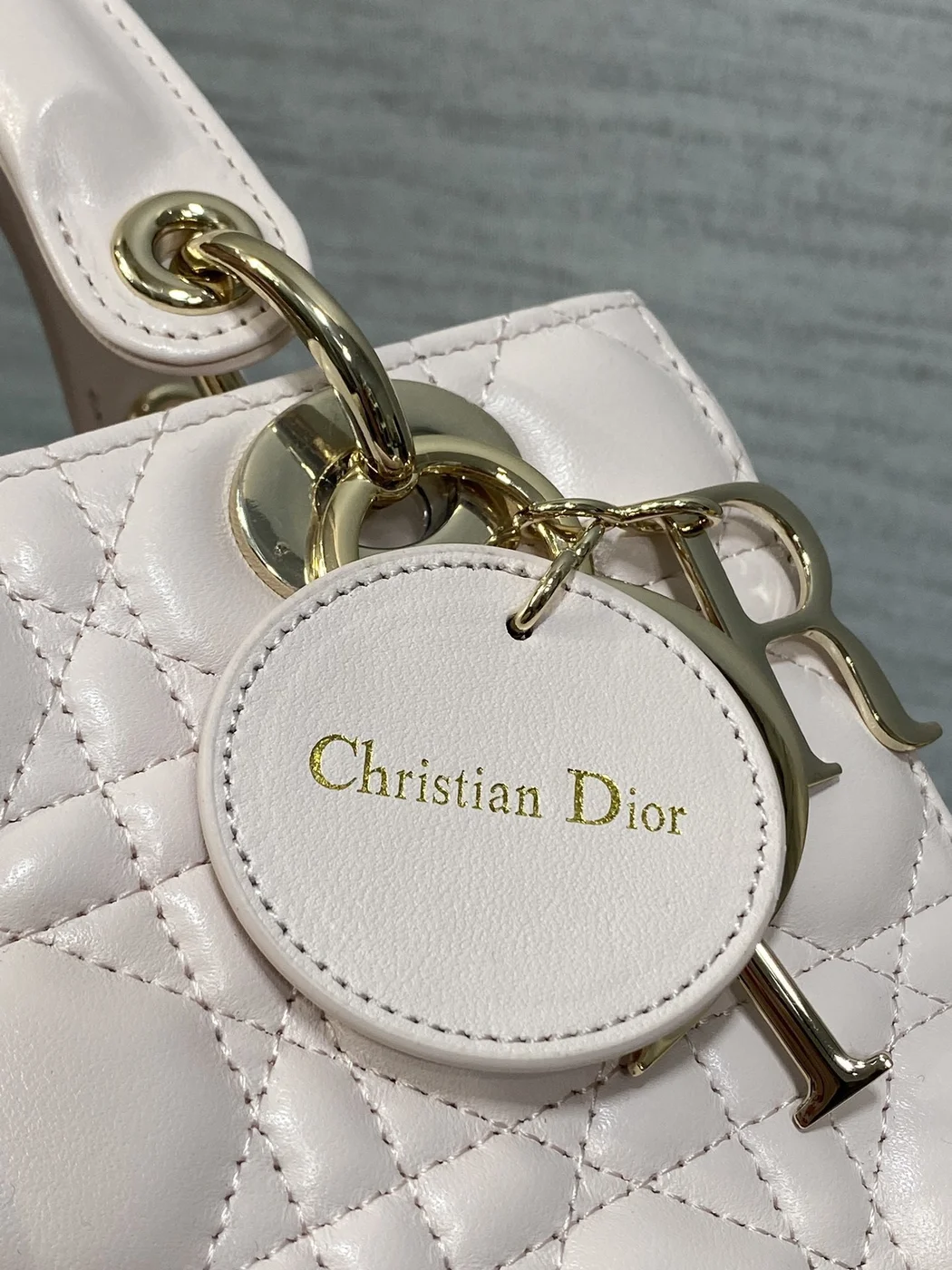 Dior Small Pink Cannage Top Handle Bag product view 4