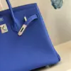 Hermès Birkin 30 Bleu Zelliege Epsom Palladium Hardware Bag product view 2