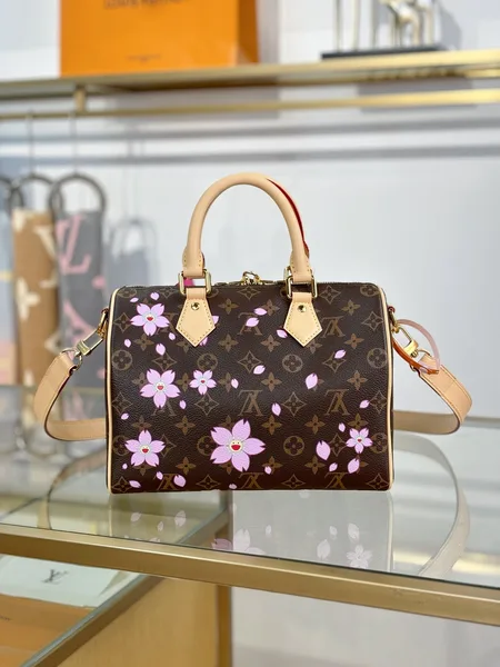 Louis Vuitton x Takashi Murakami Monogram Cherry Blossom Speedy Bandoulière 25 Bag product view 6