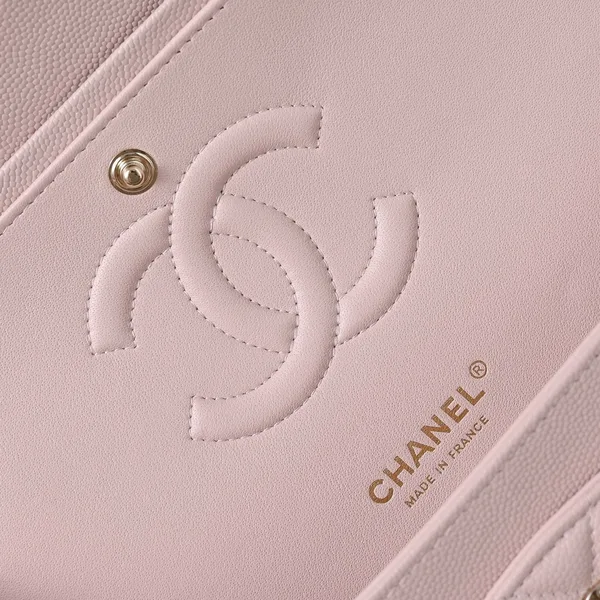 Chanel Classic Flap Medium Light Pink Silver Hardware Bag product view 5