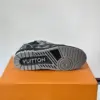 Louis Vuitton Men Black Fabric Leather Sneakers product view 6
