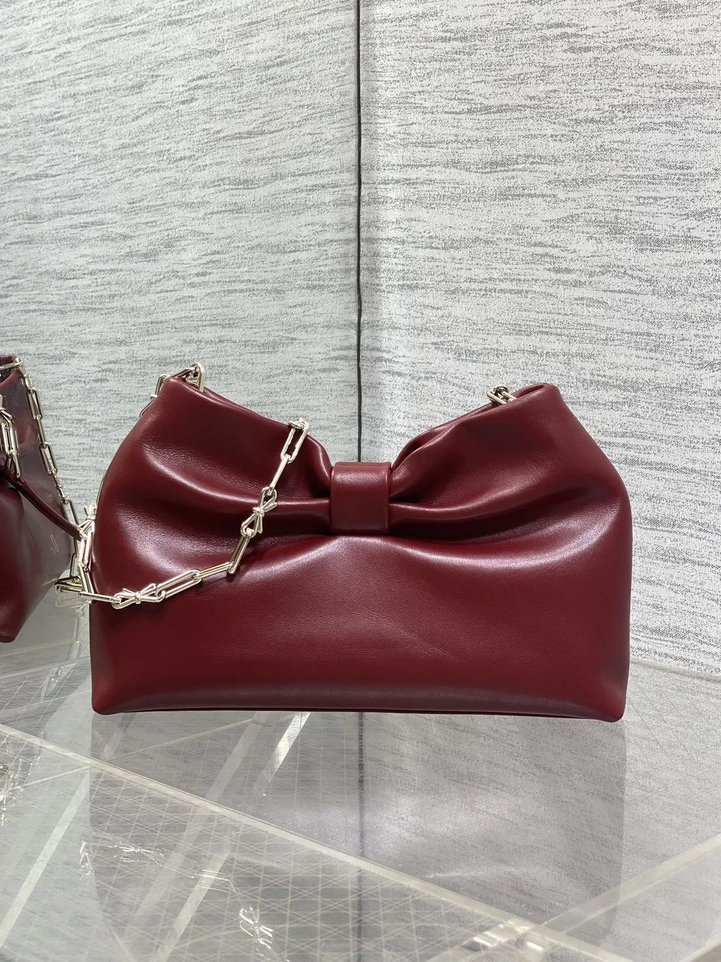 Dior Bow Bag Small Burgundy product view 4