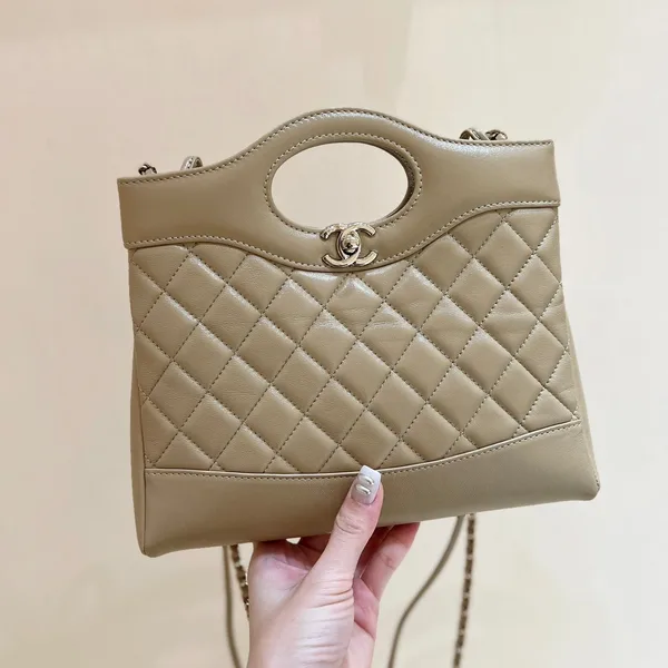 Chanel Calfskin Suede Quilted Mini 31 Shopping Bag product view 1