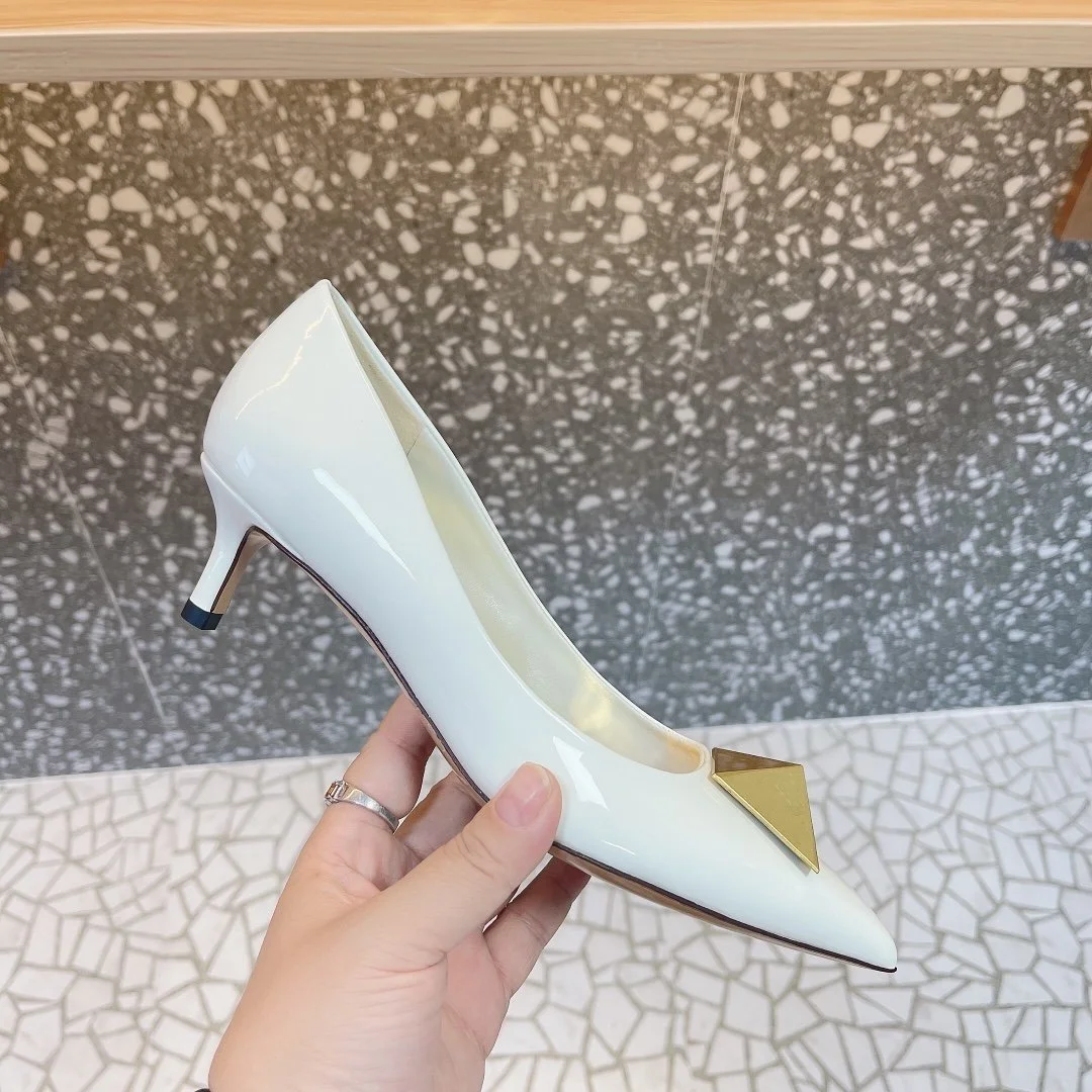 Valentino Women White Patent Leather Heels product view 1