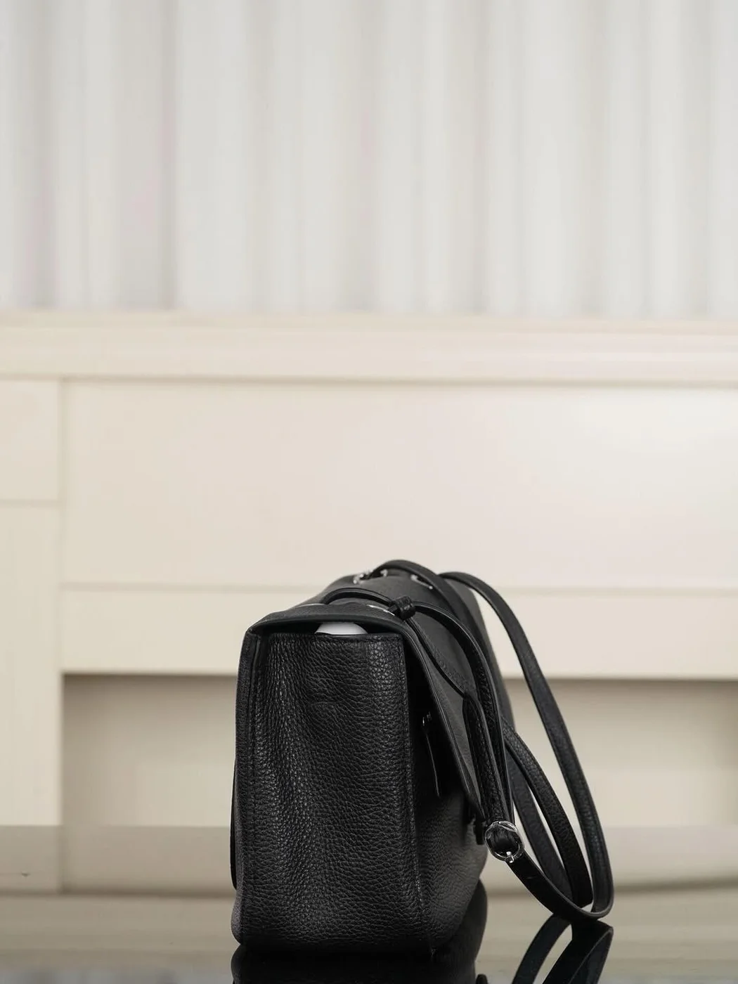 Chanel Maxi Flap 32 Black Silver Hradware Bag product view 8