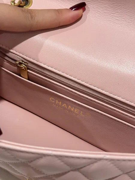 Chanel Classic Bell Bag Handbags Woman’s Pink Sheepskin 20 cm product view 4