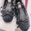 Valentino Women Black Satin Studded Flats product view 5