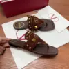 Valentino Women Brown Suede Studded Flats product view 2